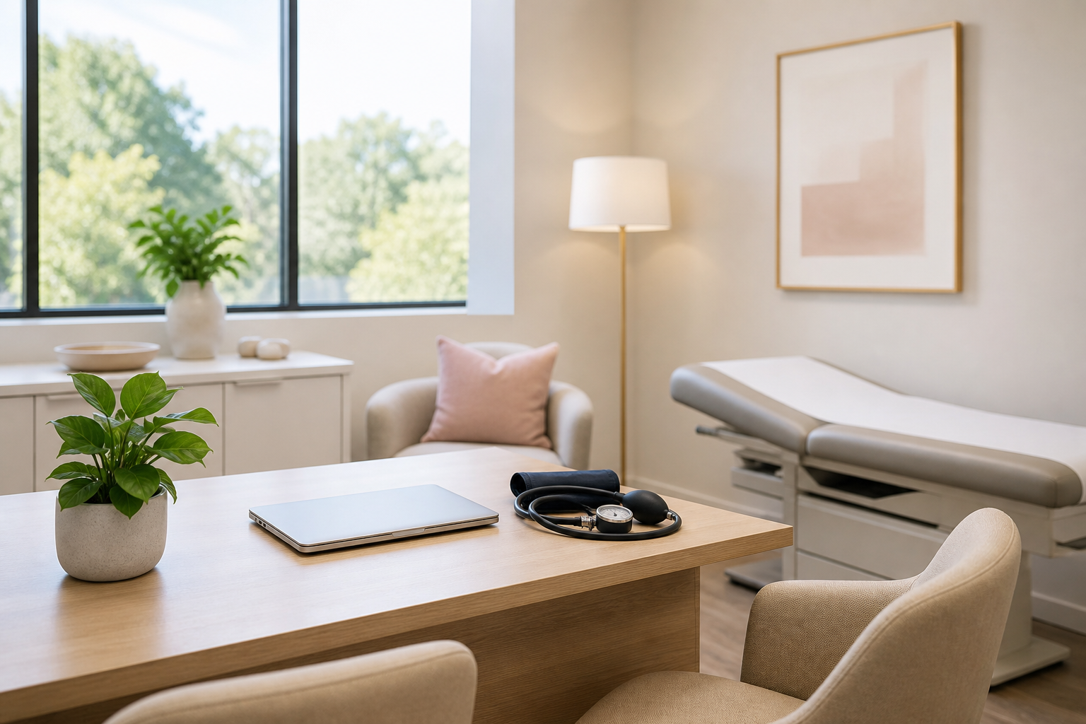 Consultation room at the Made Ya Skinny weight management clinic