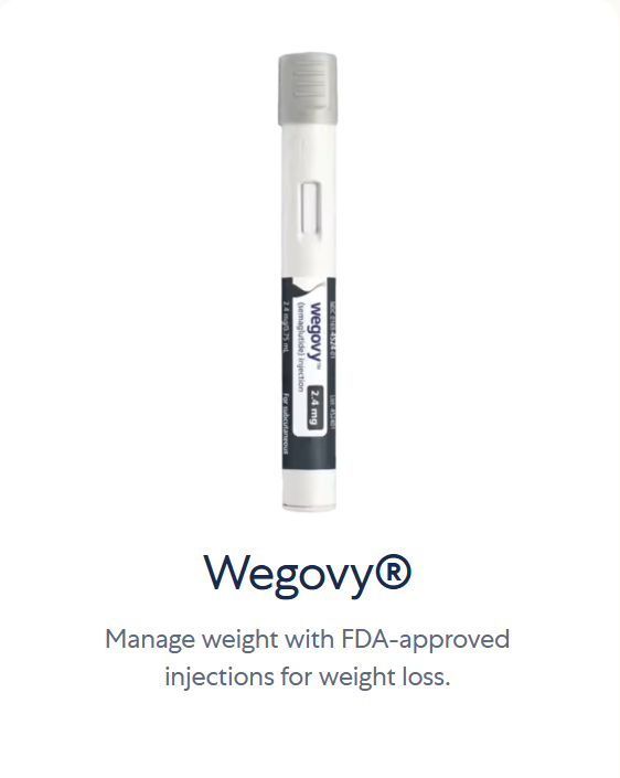 A Wegovy injection pen